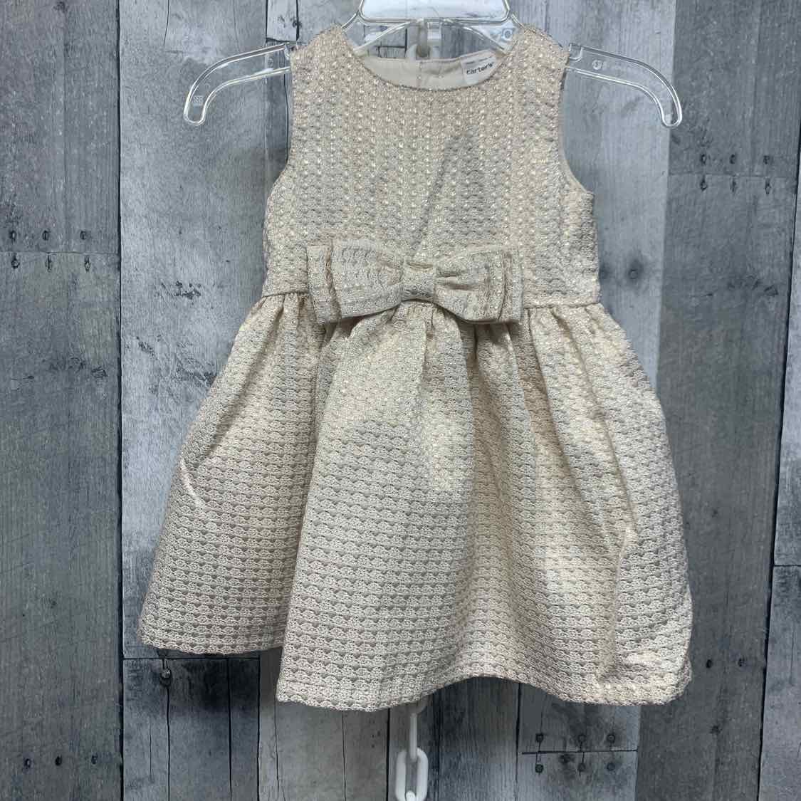 Size 6 Months Ivory/Gold Carter's Dress - Party