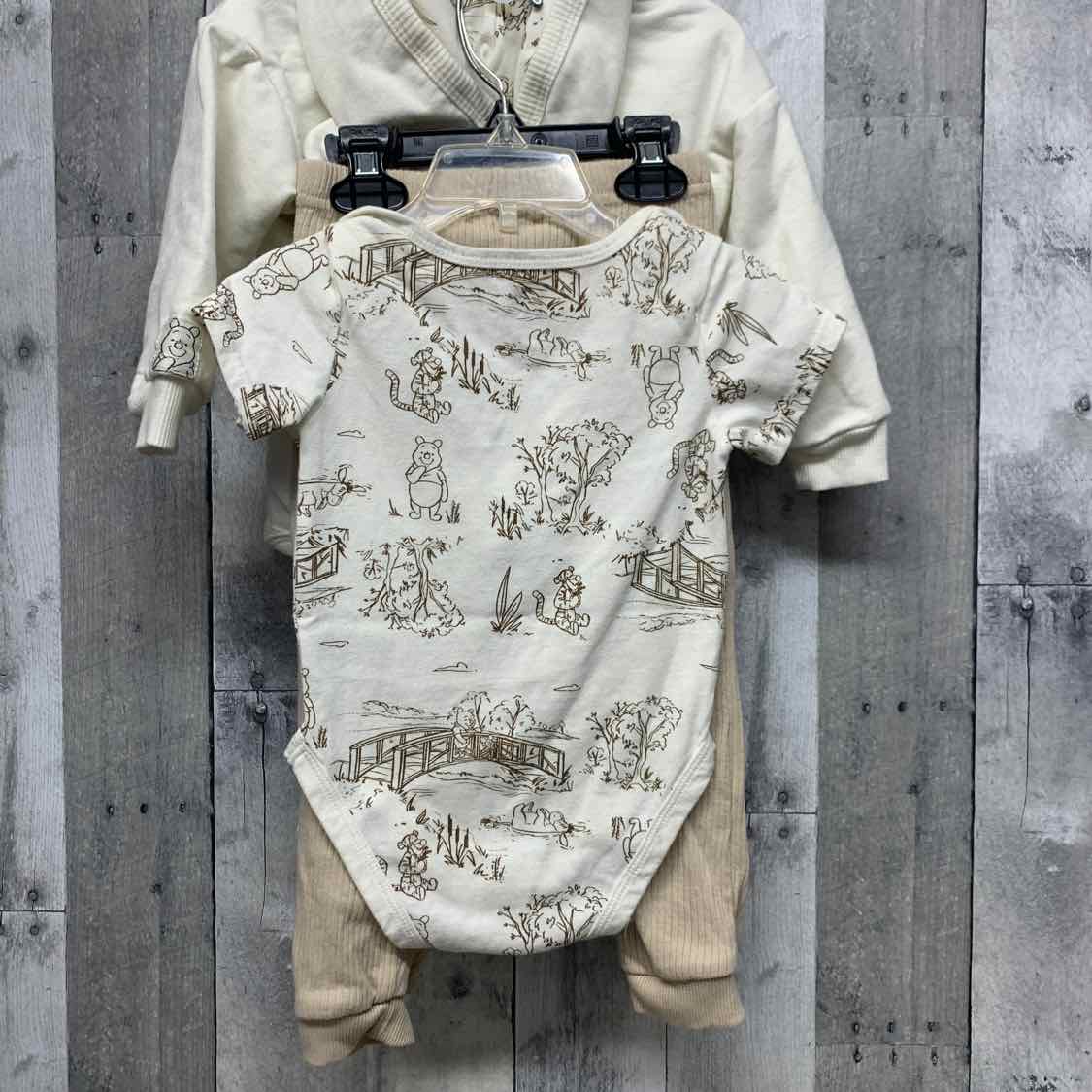 Size 24 Months White/Tan Disney Jacket/Pants