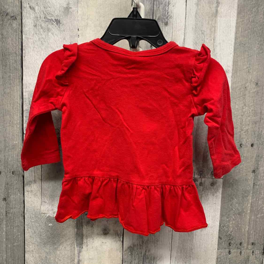 Size 12 Months Red Mid Brand Long Sleeve Shirt