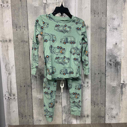 Size 4T Green Print Just One You 2pc PJs