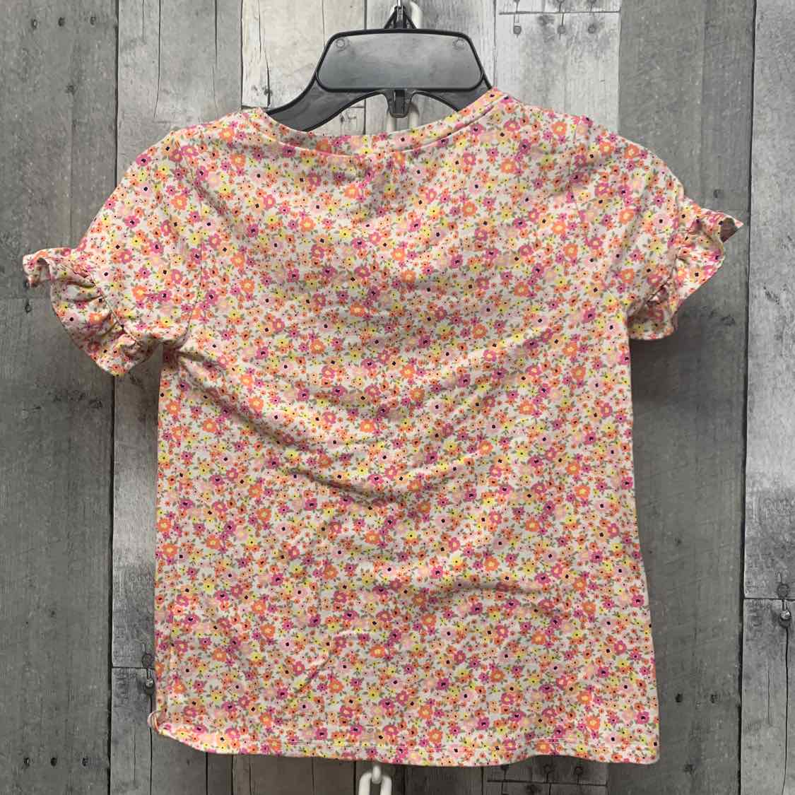 Size 7 Pink Floral Print Btween T Shirt