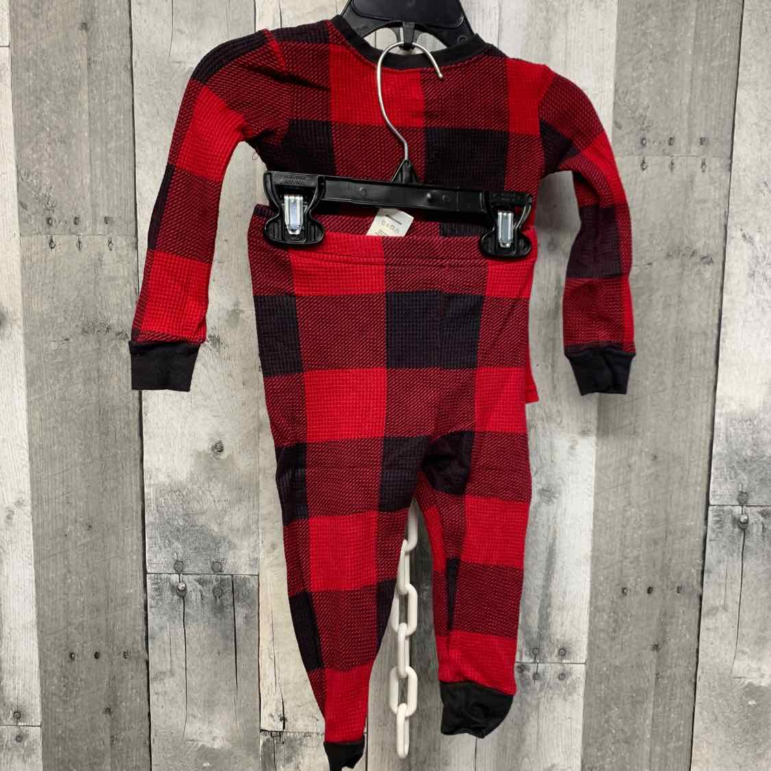 Size 9-12 Months Red/Black Children's Place 2pc PJs