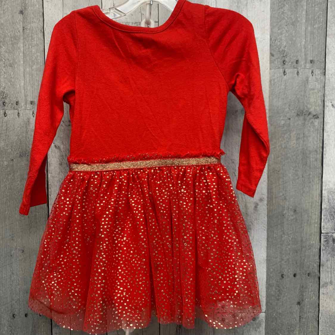 Size 2T Red Cat & Jack LS Dress