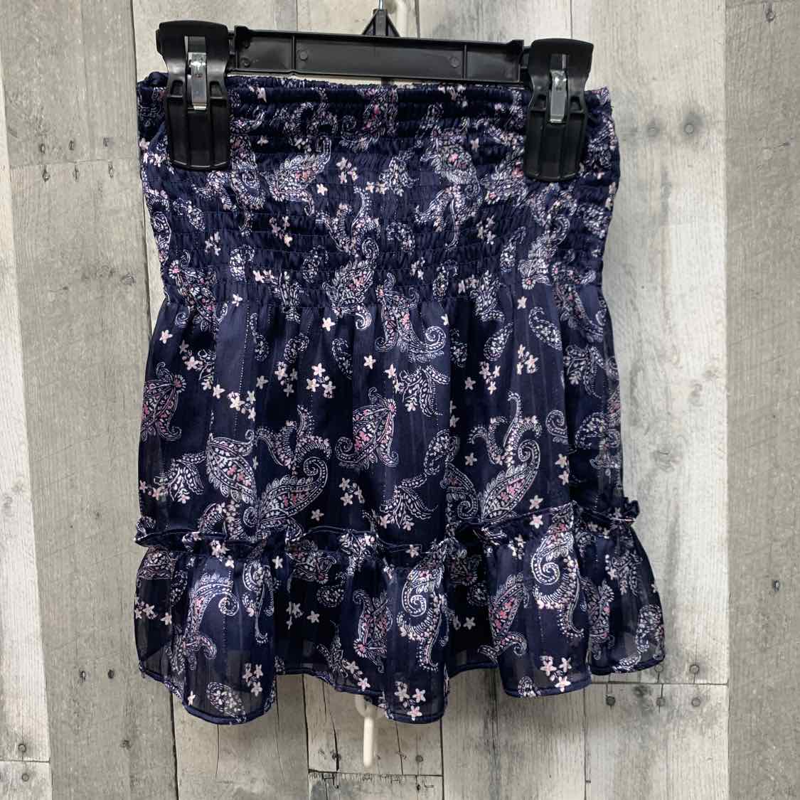 Size Medium Navy Print Name Brand Skirt