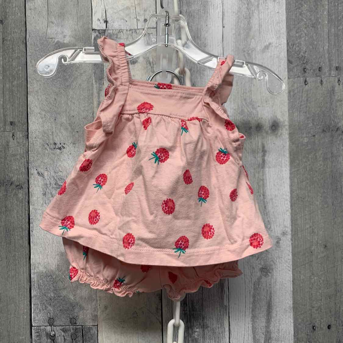 Size 3 Months Pink Graphic Just One You Shirt/Shorts