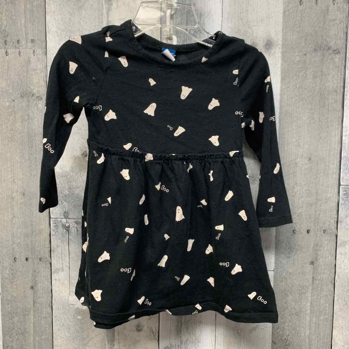Size 18-24 Months Black/White Old Navy LS Dress