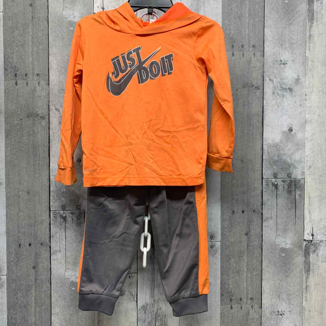 Size 24 Months Orange/Gray Sport Brand Shirt/Pants