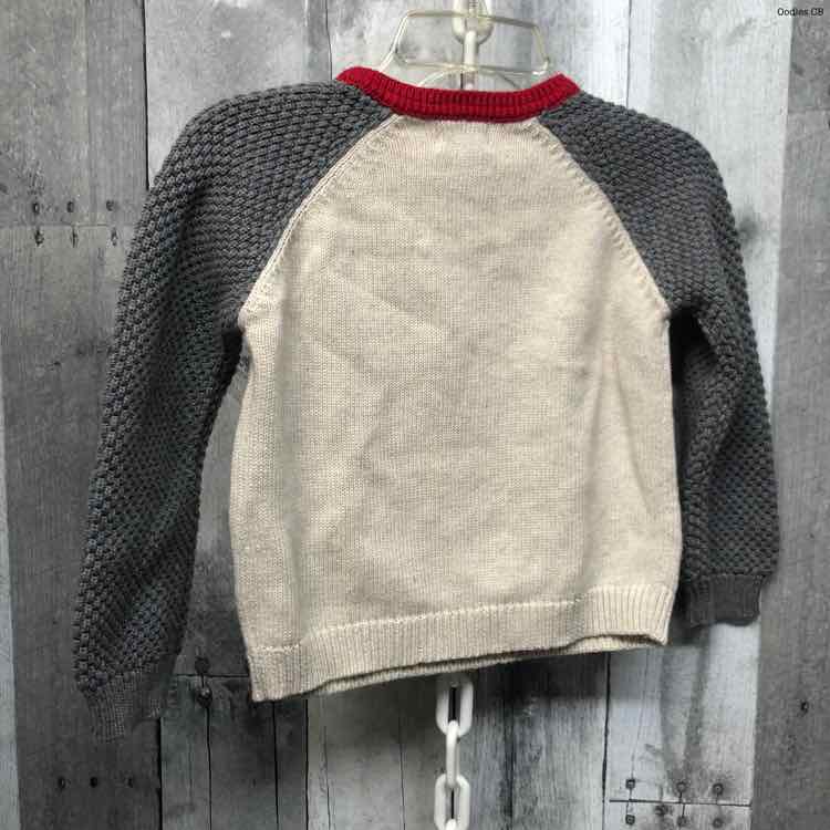 Size 12-18 Months Gray/Red Mud Pie Sweater - Outer