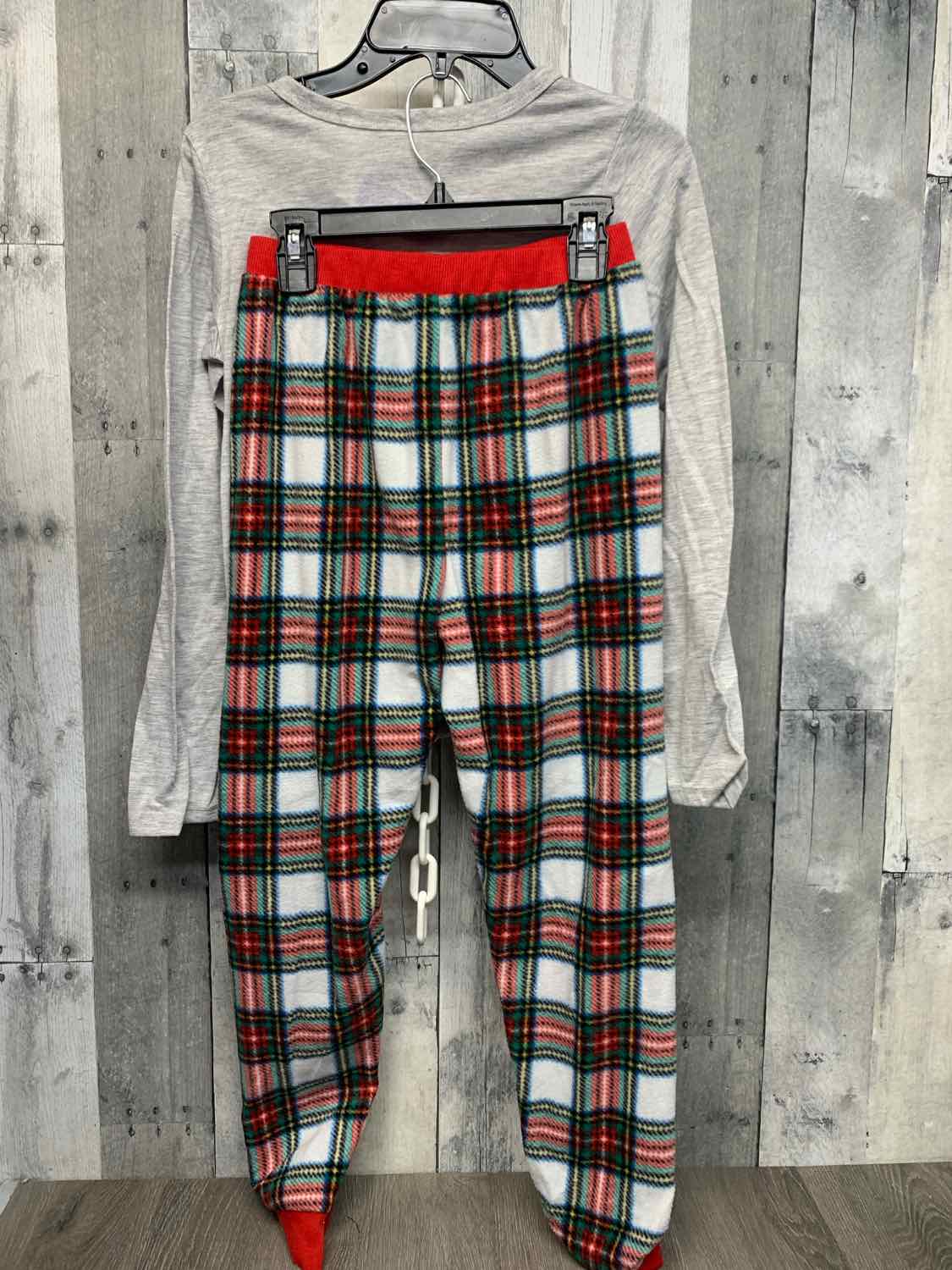 Size 8/10 Gray/Red Holiday Brands 2pc PJs