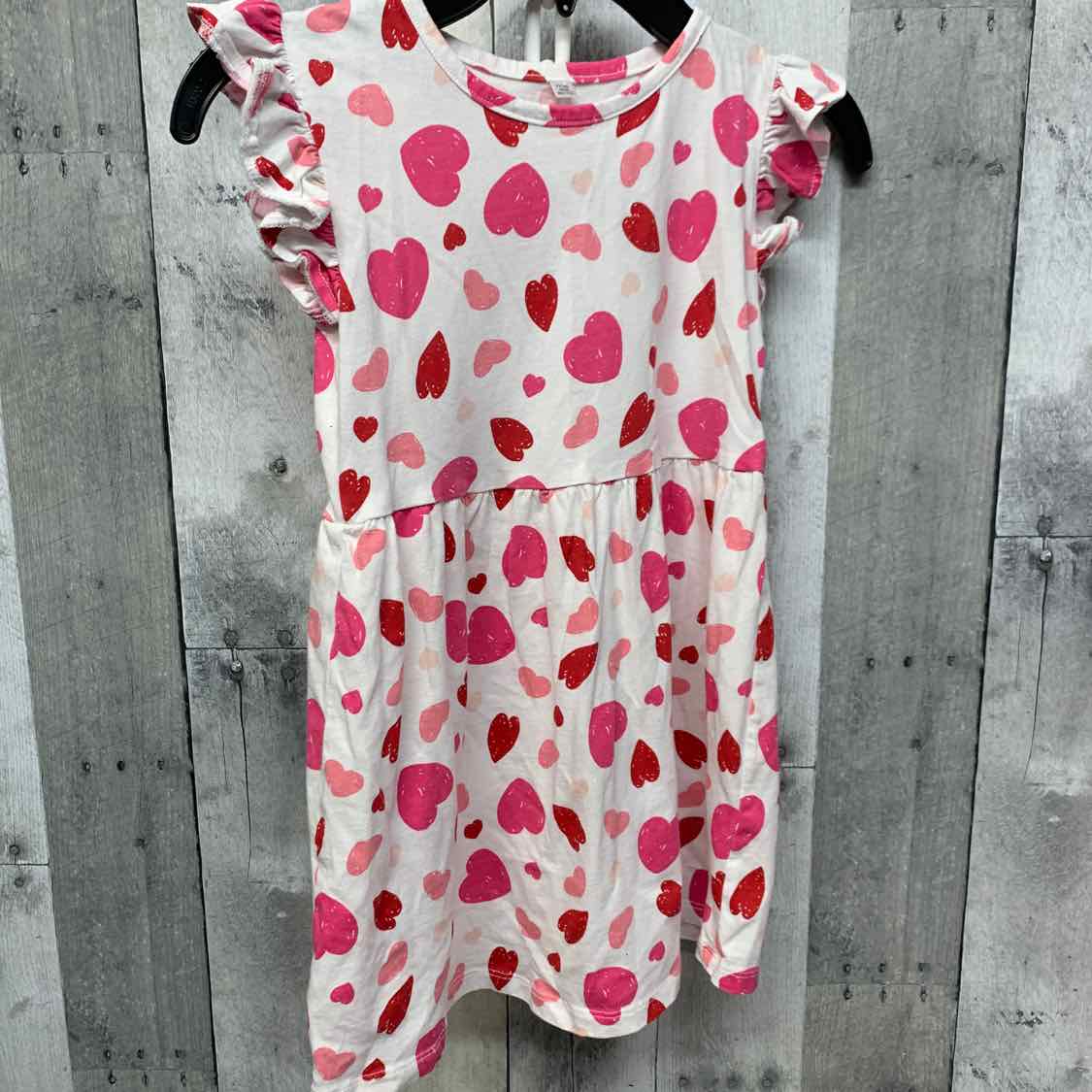 Size 5 White/Red Okie Dokie Dress - Knit