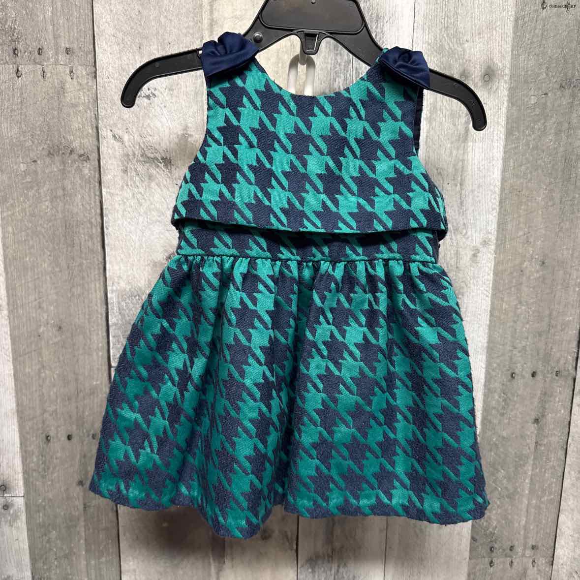 Size 12 Months Navy/Green Cat & Jack Dress