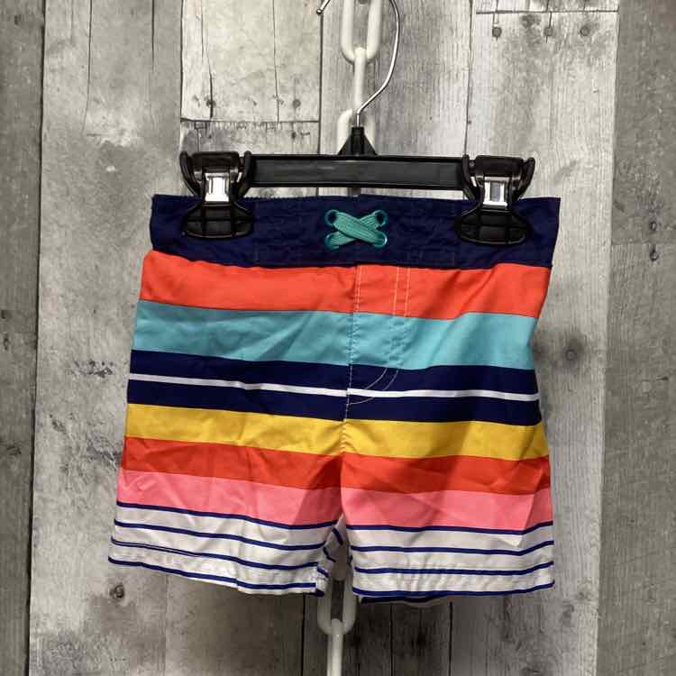 Size 12 Months Navy/Yellow Cat & Jack Swim Trunks