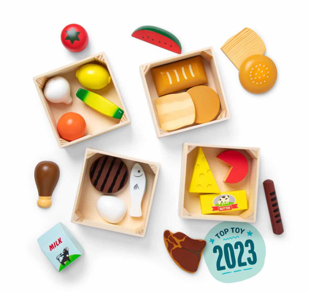 Melissa & Doug Food Groups - Wooden Play Food