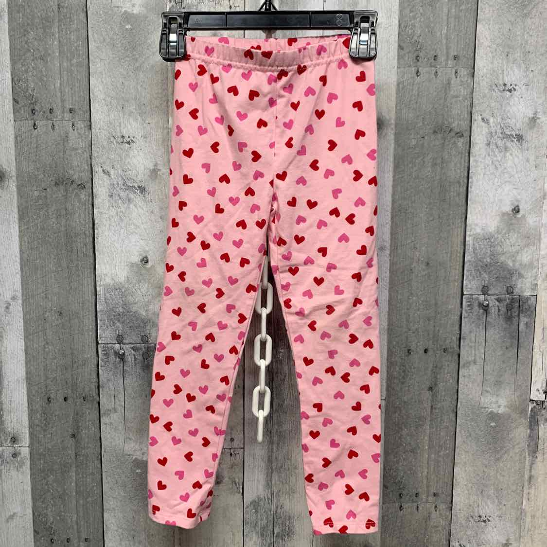 Size 5T Pink Print Holiday Brands Leggings