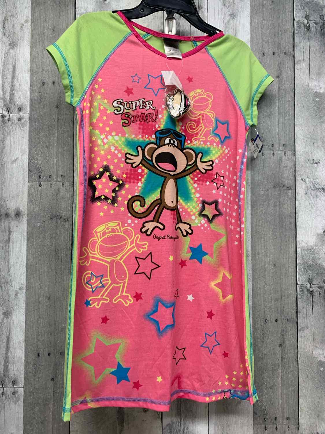 Size 10/12 Pink/Green Bobby Jack Nightgown - OodlesCB