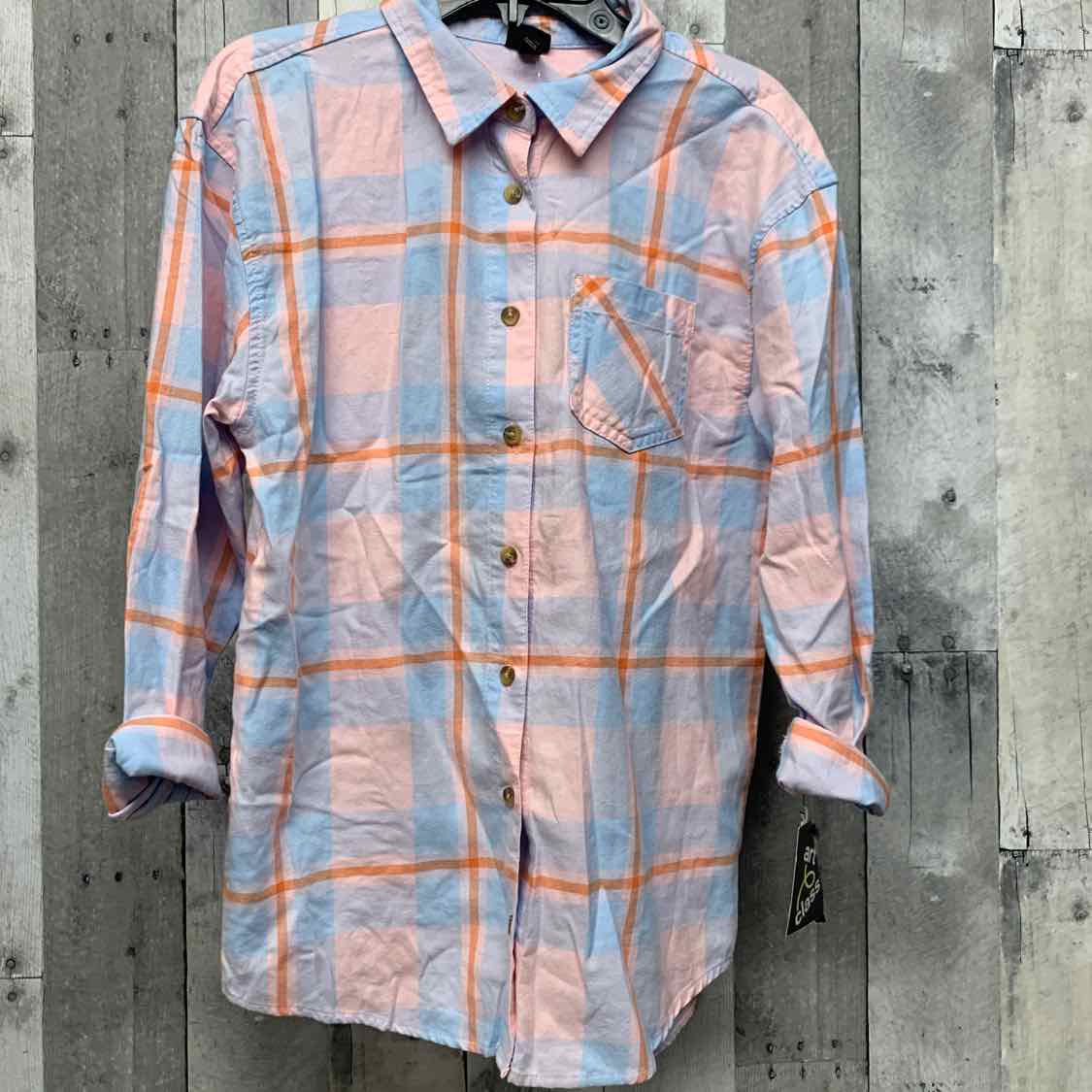 Size Large Blue/Pink Art Class LS Button Up