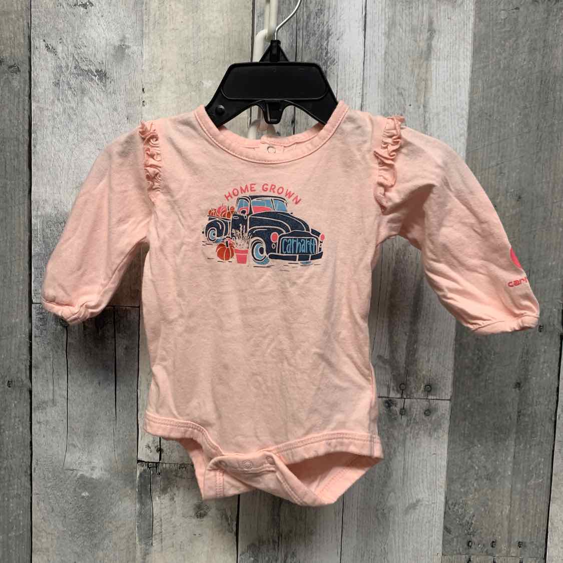 Size 3 Months Pink/Blue Carhartt Bodysuit