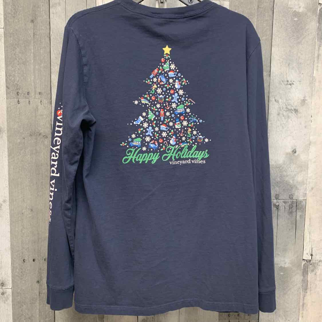 Size Large Navy Vineyard Vines Long Sleeve Shirt