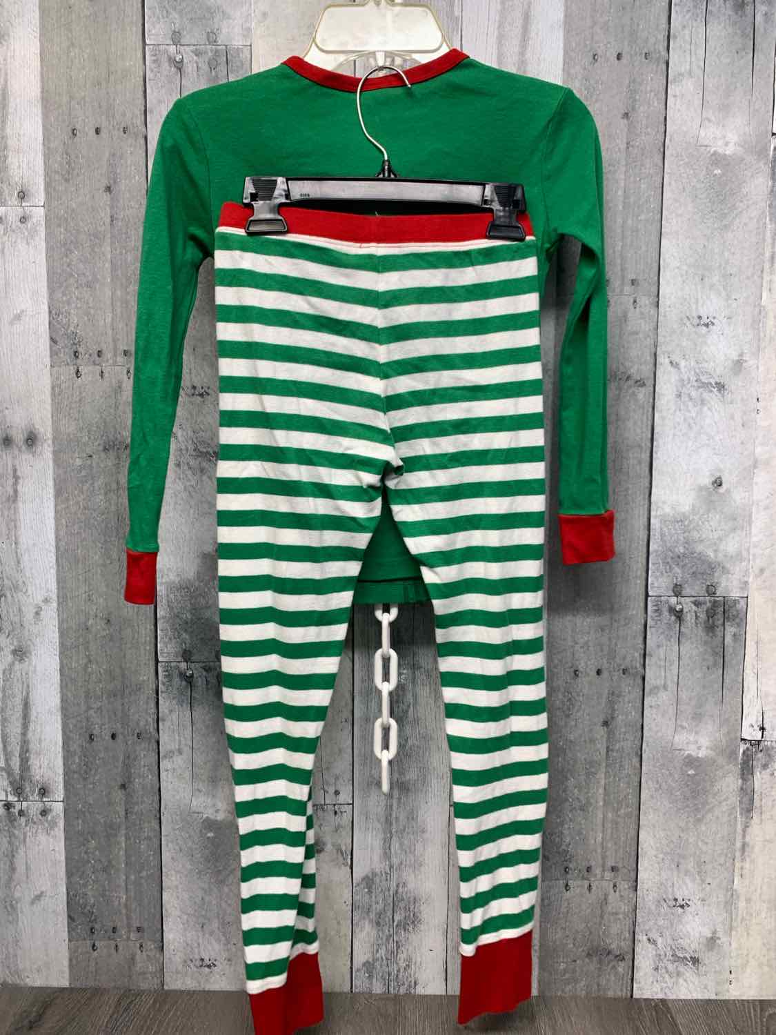 Size 8 Green/Red Holiday Brands 2pc PJs