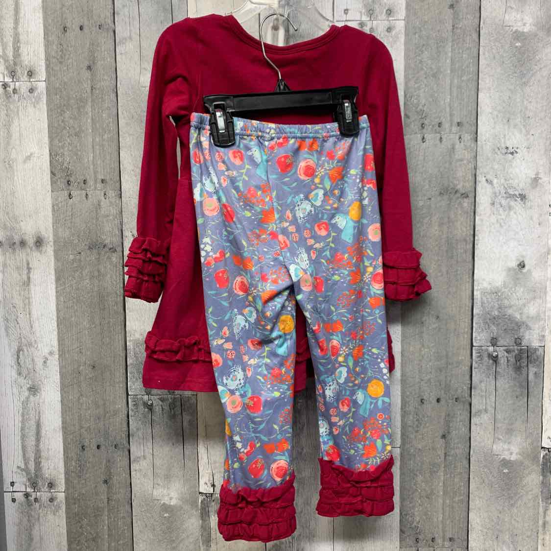 Size 3T Purple/Blue Boutique Brand Shirt/Pants