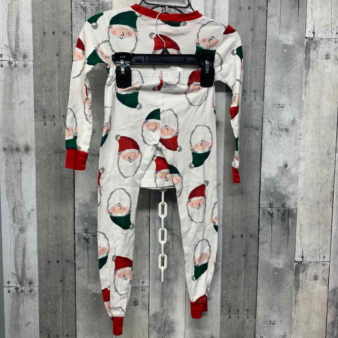 Size 7 White Print Carter's 2pc PJs