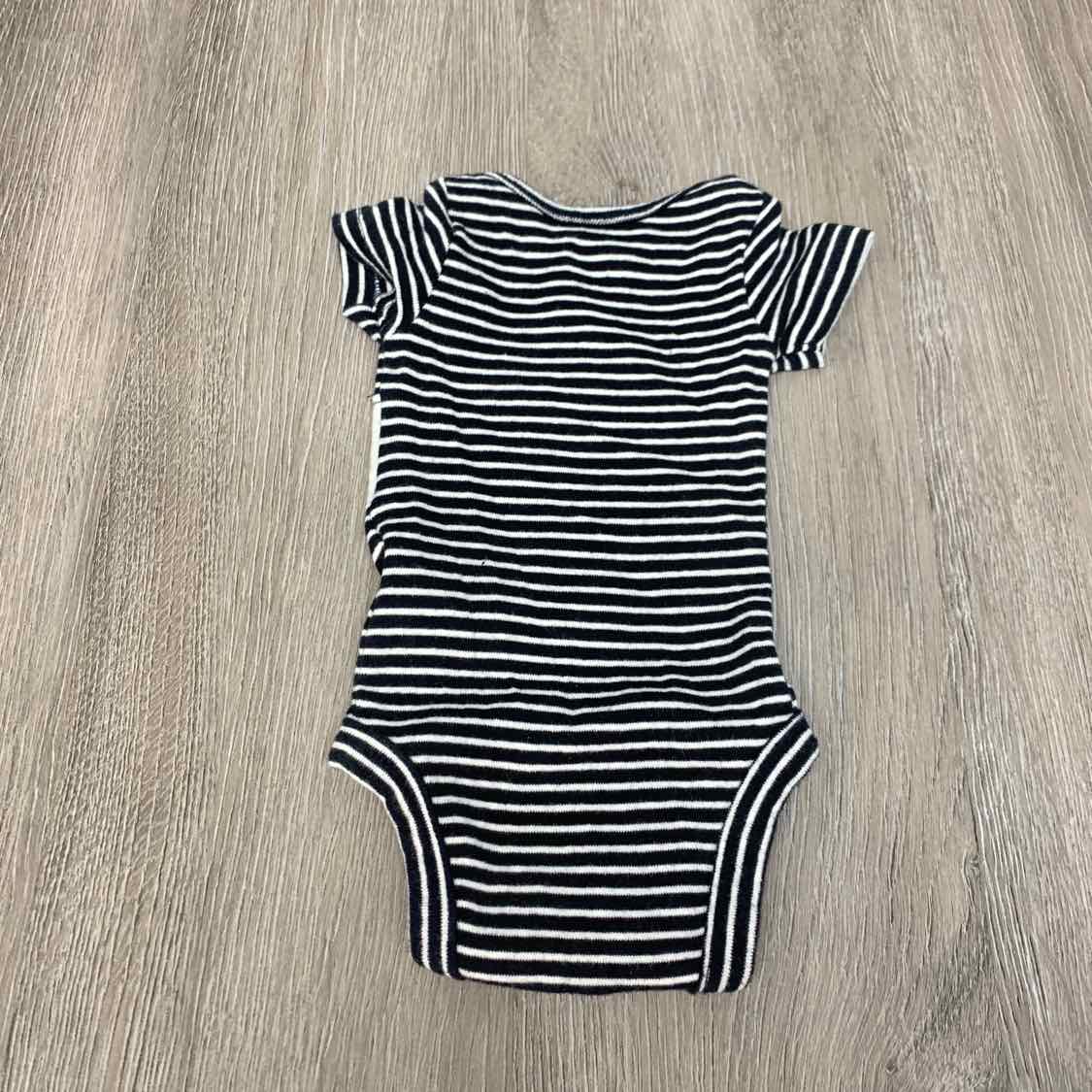 Size Preemie Black Striped Child of Mine Shirt/Pants - OodlesCB