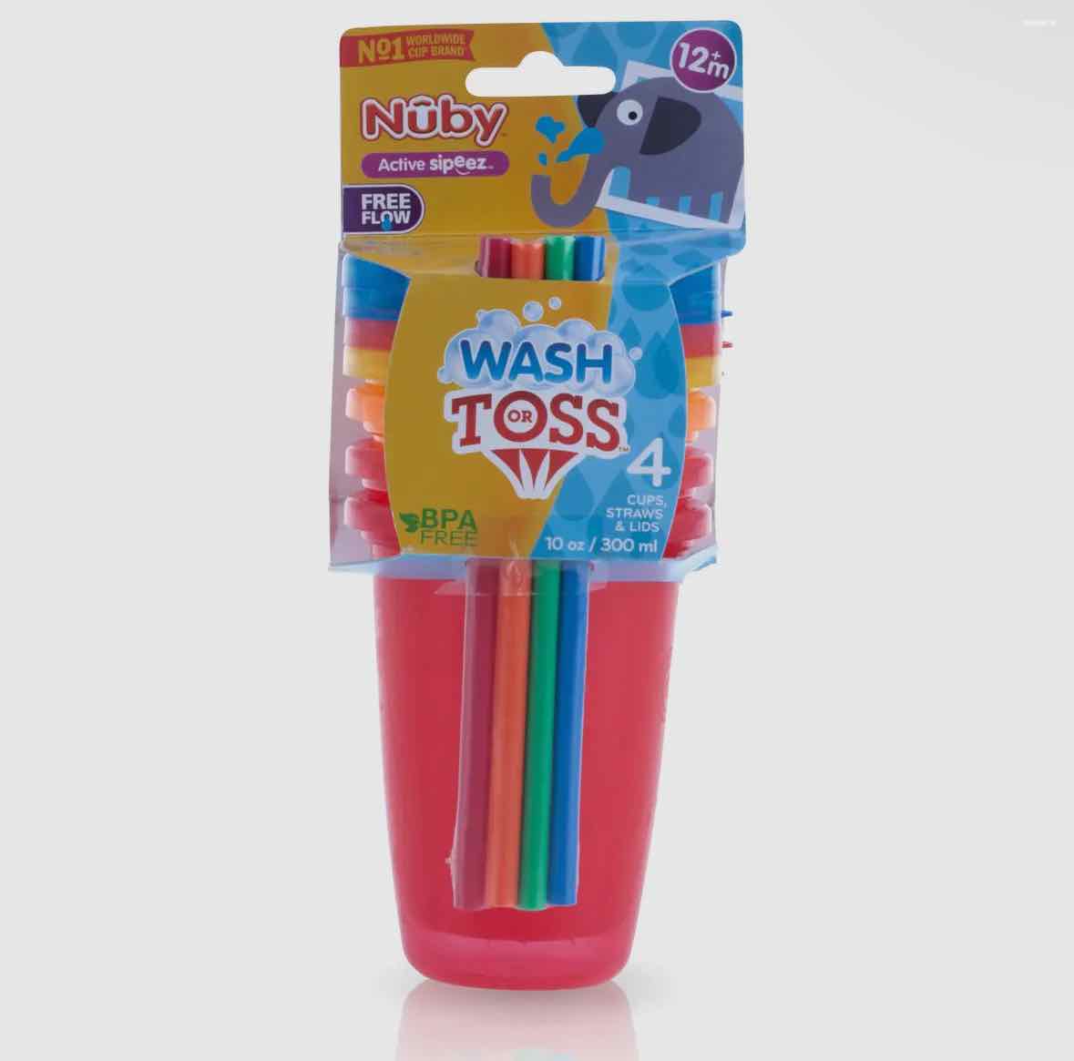 Nuby Active Sipeez- Wash or Toss Cups - OodlesCB