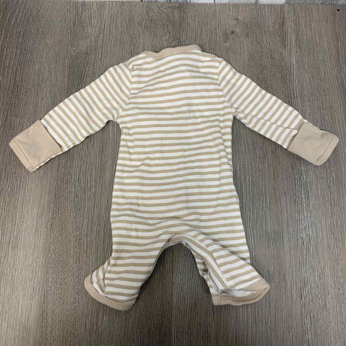 Size Preemie Tan/White Cloud Island Romper