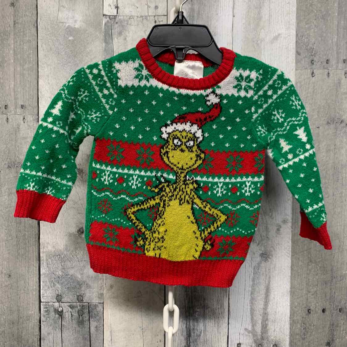Size 6-9 Months Green/Red Dr Seuss Sweater