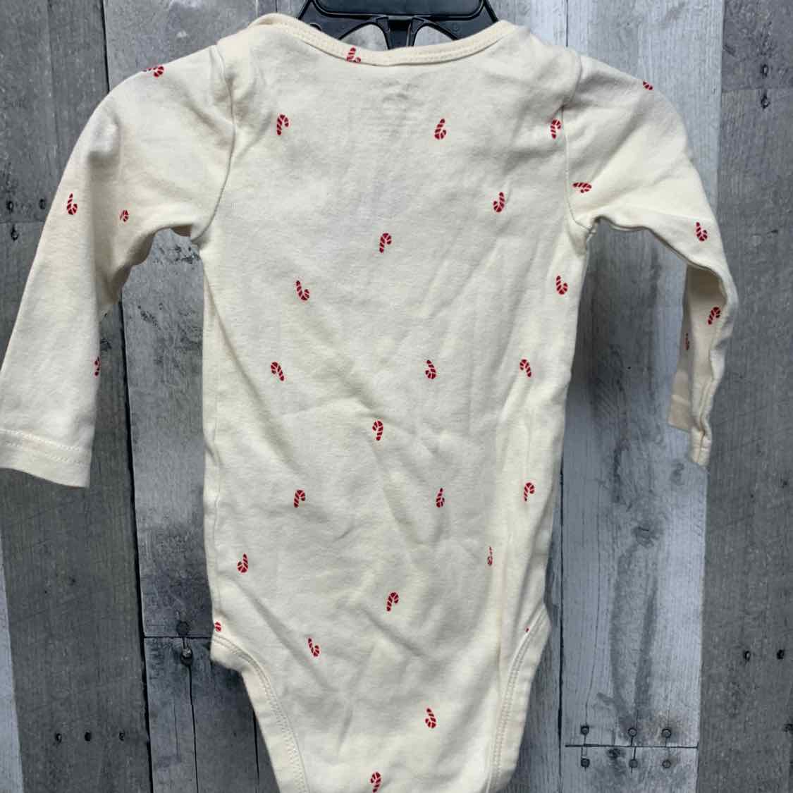 Size 9 Months White Print Carter's Bodysuit