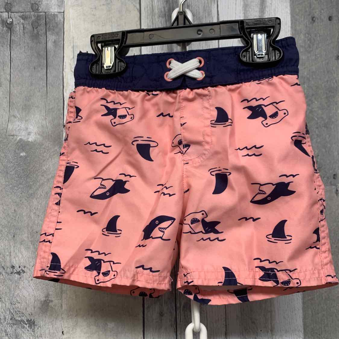 Size 18 Months Pink/Navy Cat & Jack Swim Trunks