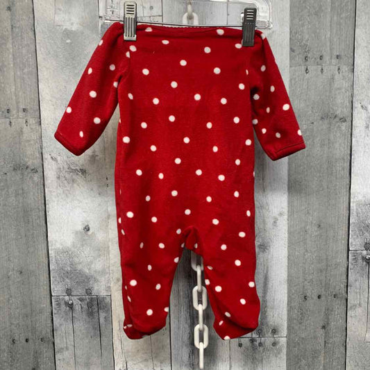 Size Newborn Red Child of Mine Footy PJs
