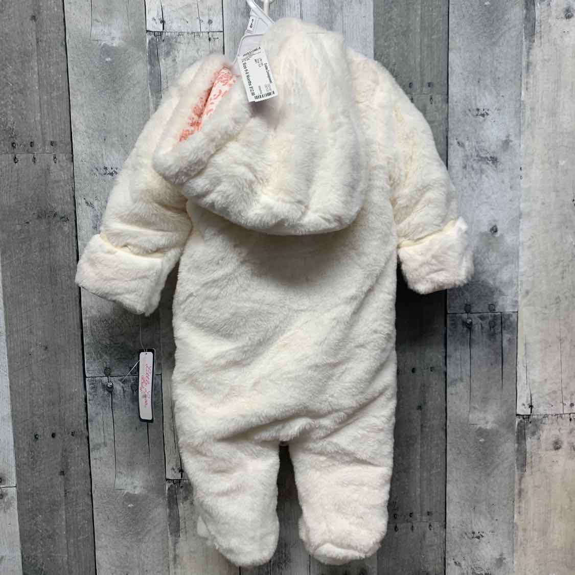 Size 6-9 Months White/Pink Little Lass Snow Suit