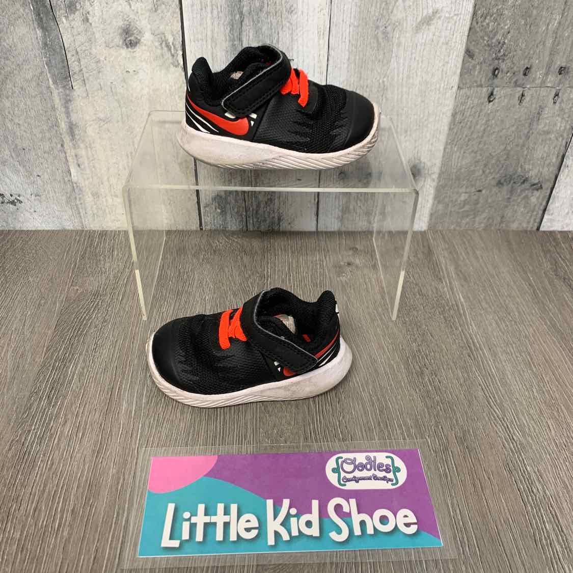Size 3 Black Sport Brand Sneakers