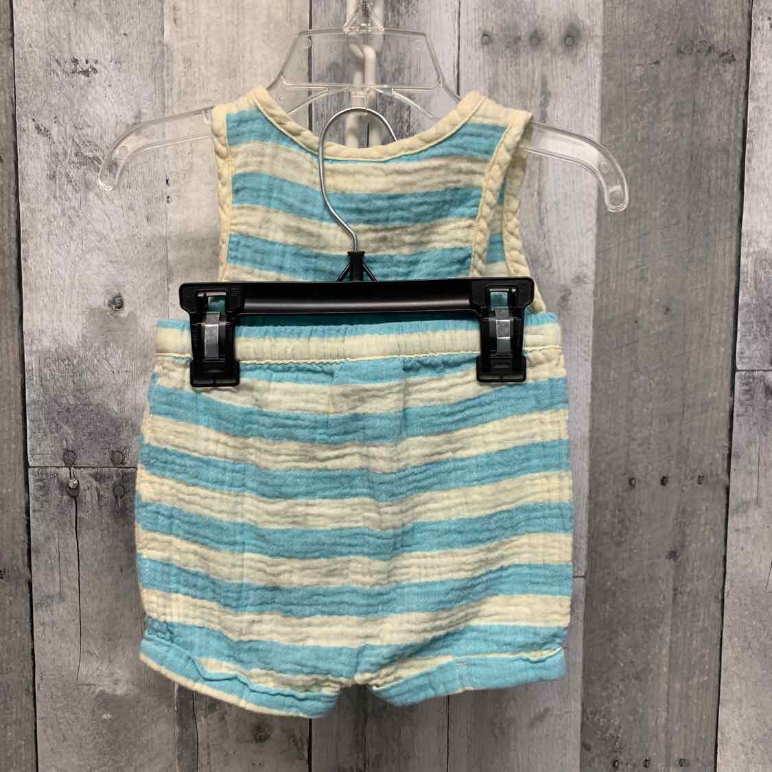 Size 12 Months Blue/White Cat & Jack Shirt/Shorts