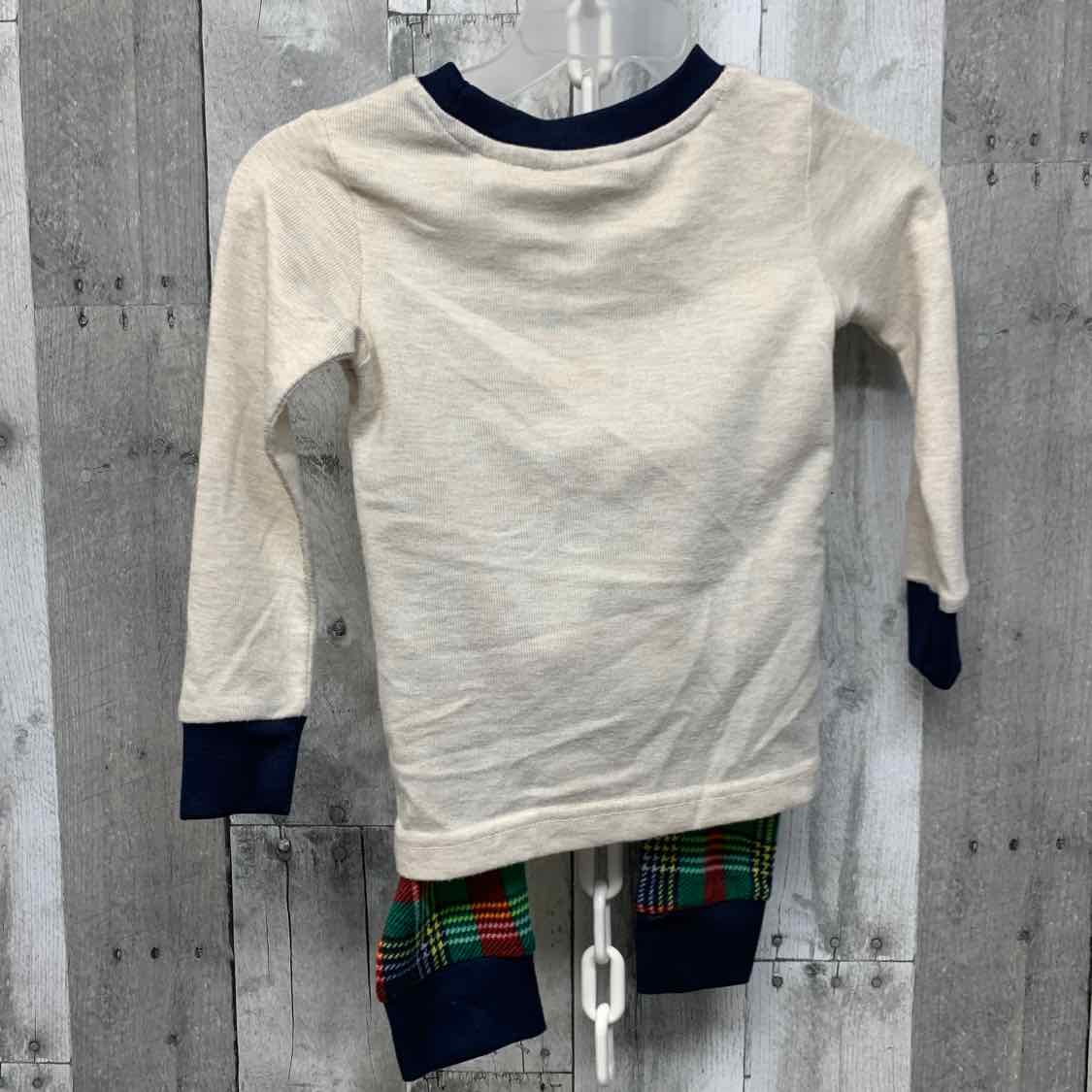 Size 4T Tan/Navy Garanimals 2pc PJs