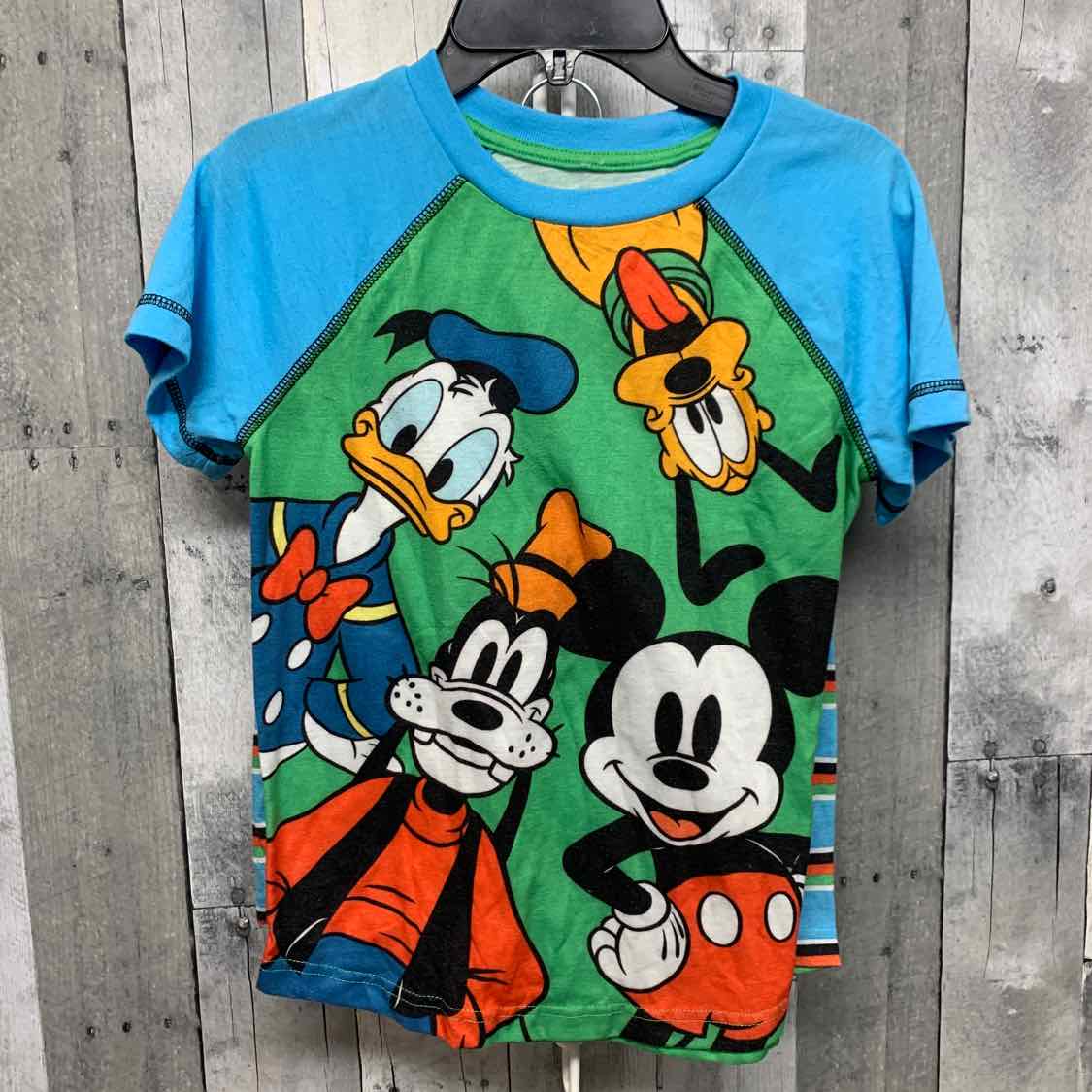 Size 9/10 Green/Blue Disney 2pc PJs