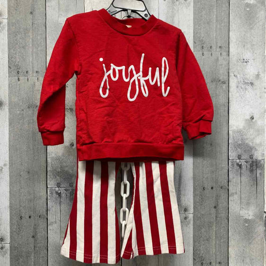 Size 3/4 Red/White B Brand Shirt/Pants