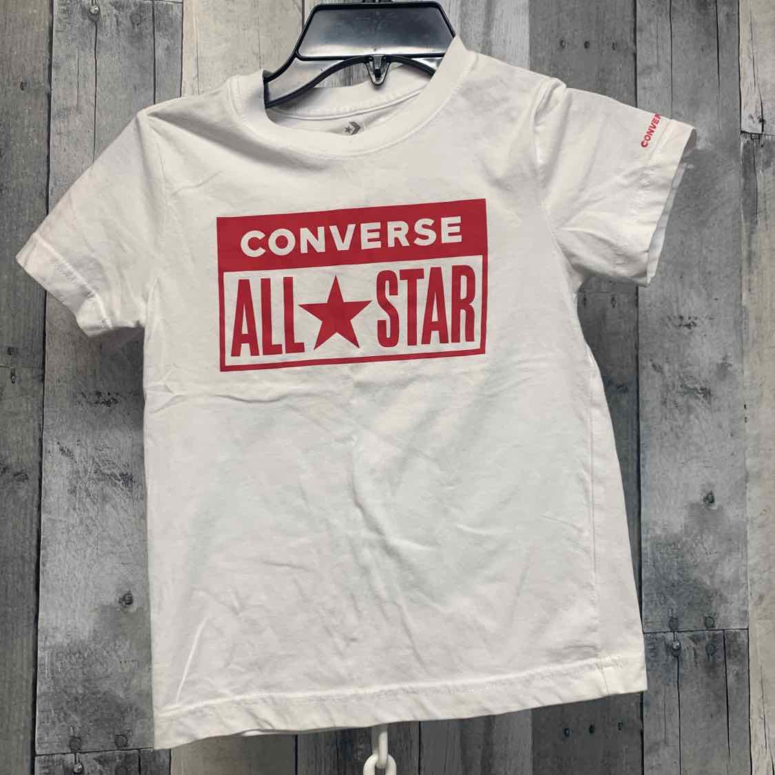 Size 6 White/Red Converse T Shirt