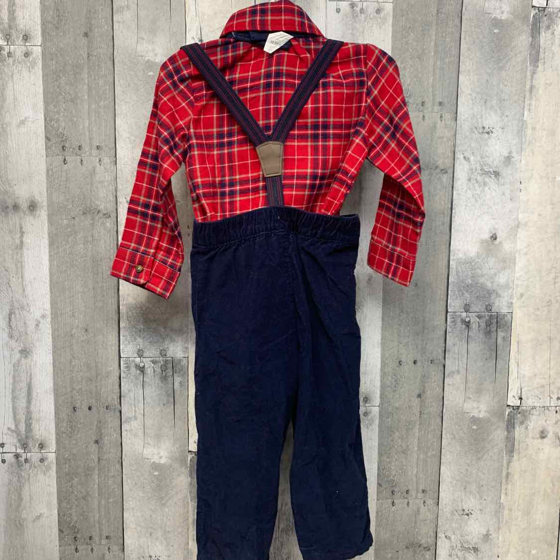 Size 24 Months Red/Navy Child of Mine Shirt/Pants