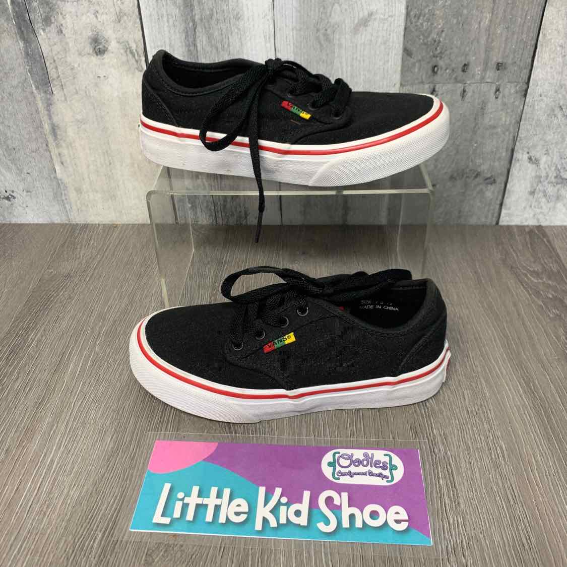 Size 13 Black/Red Vans Sneakers