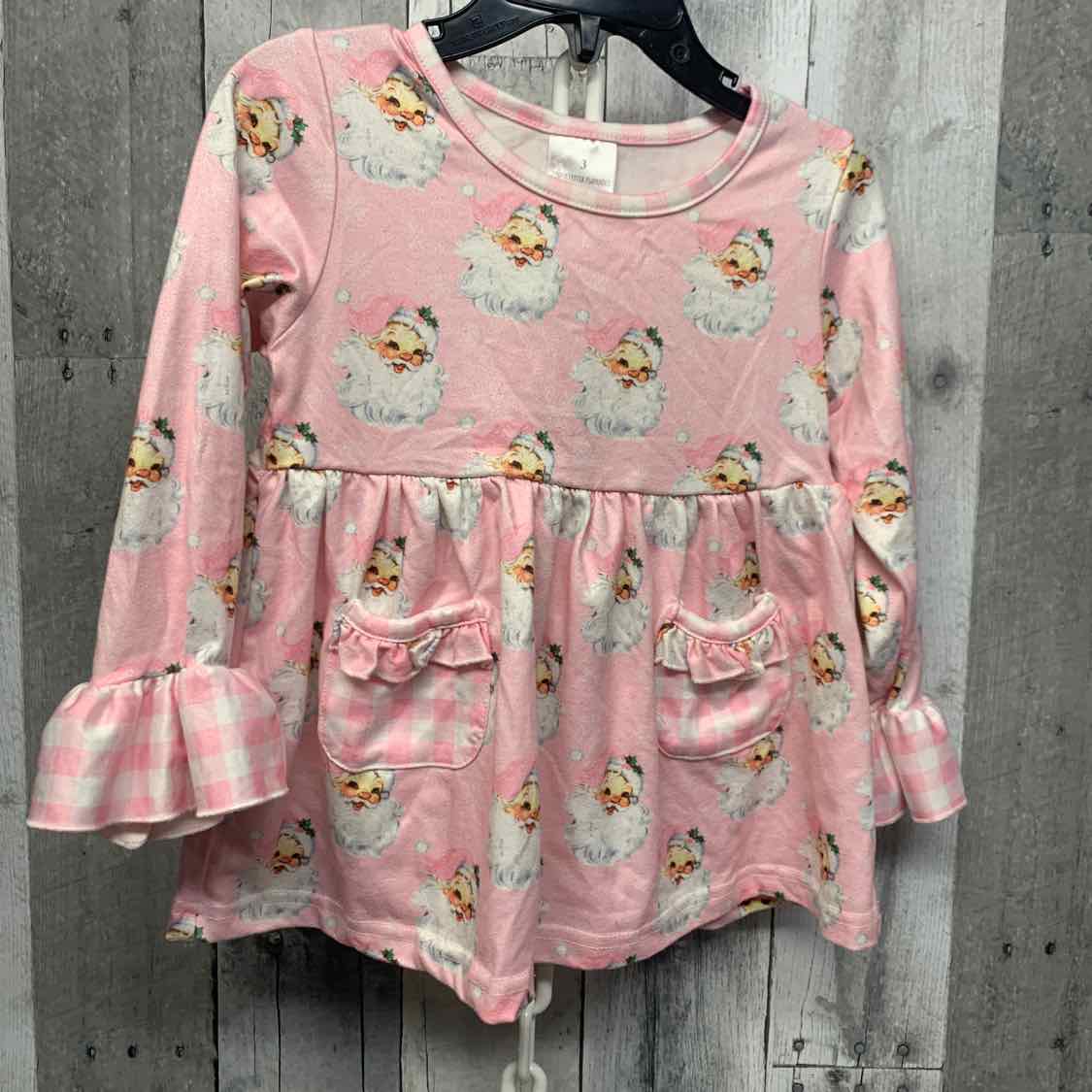 Size 3 Pink Print B Brand Long Sleeve Shirt