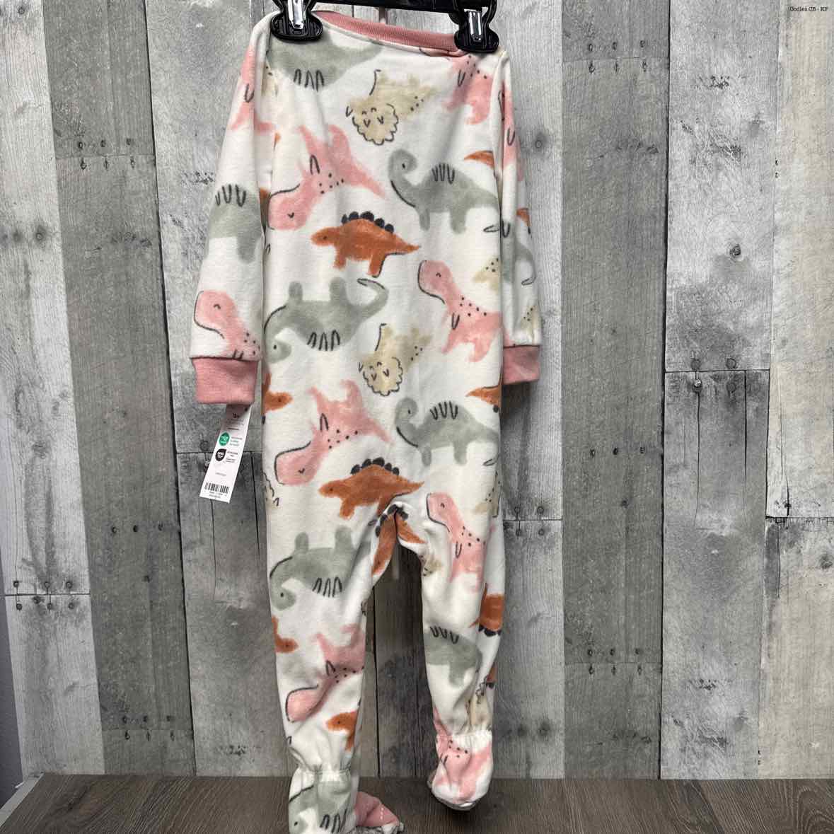 Size 18 Months Pink Print Carter's Footy PJs