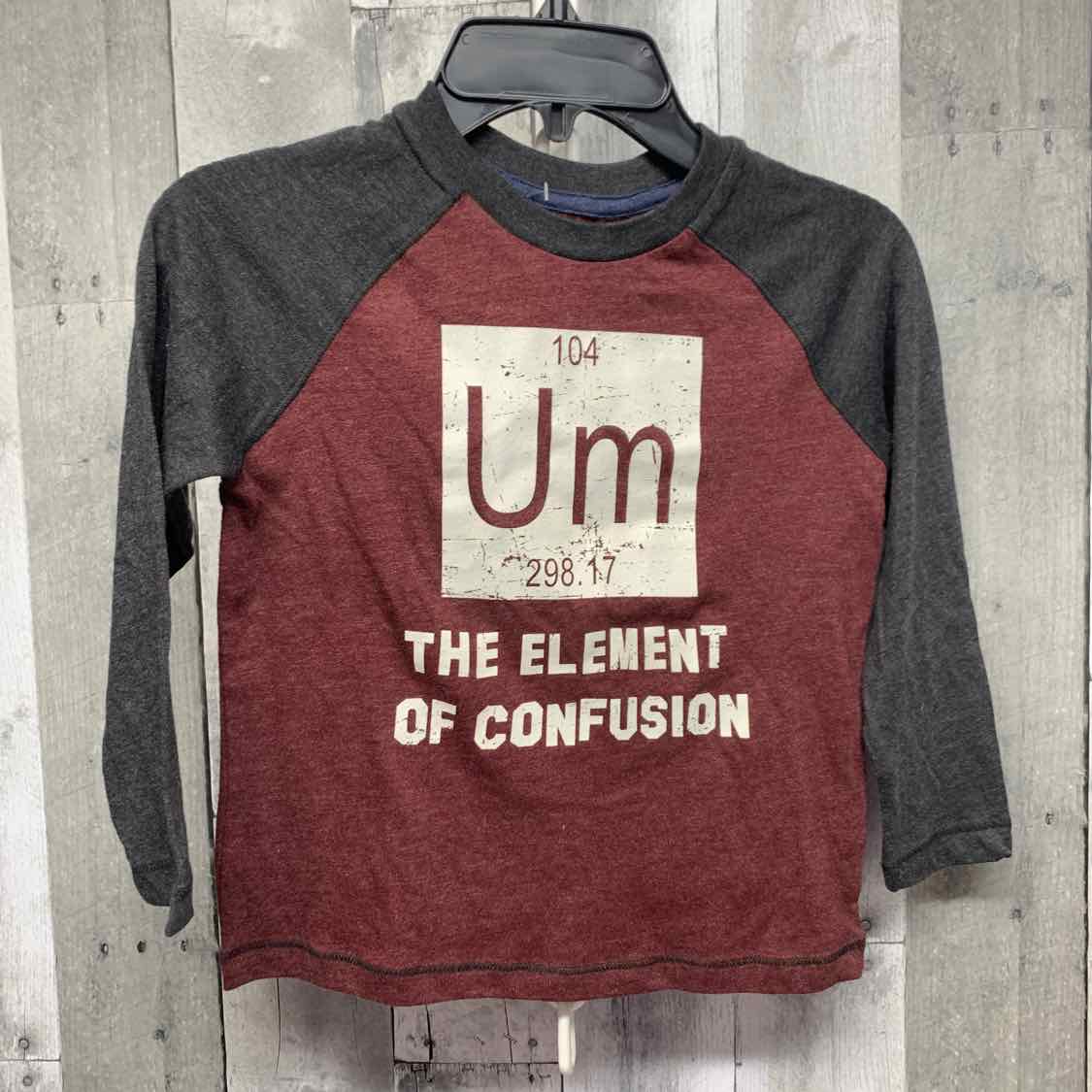 Size 4/5 Gray/Burgundy Arizona Long Sleeve Shirt