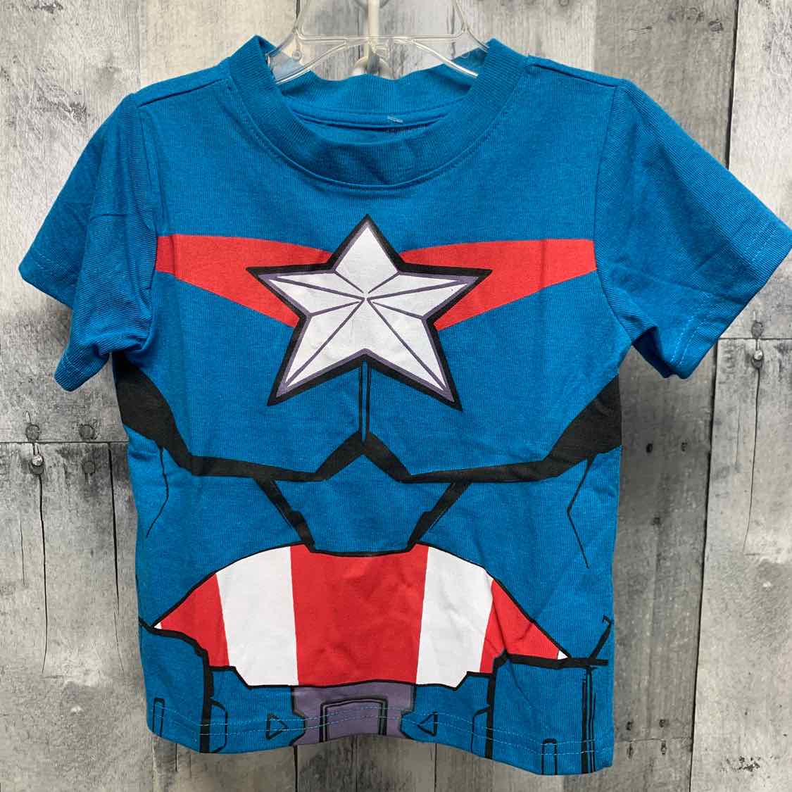 Size 3T Blue Graphic Marvel T Shirt