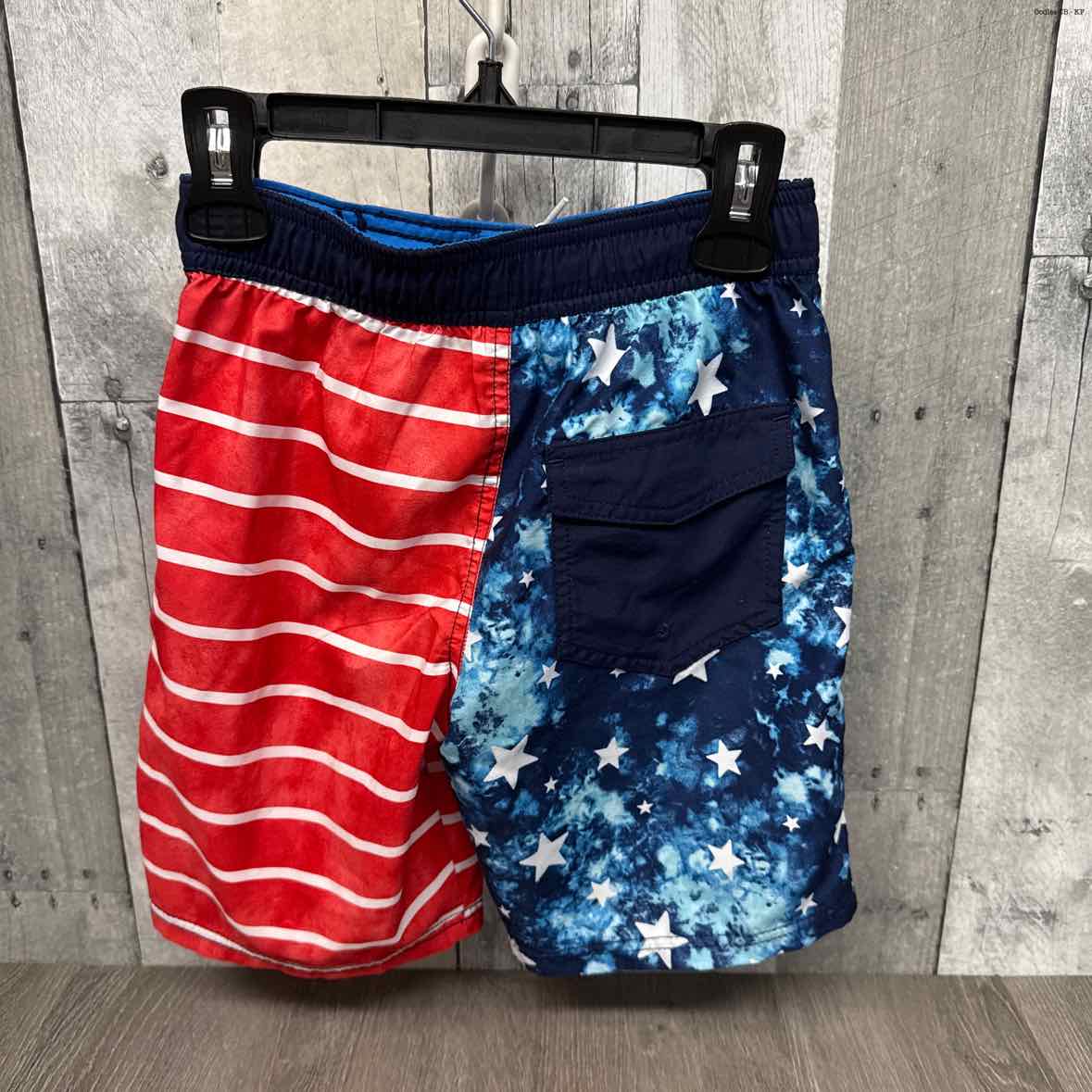 Size 6/7 Red/Blue Cat & Jack Swim Trunks