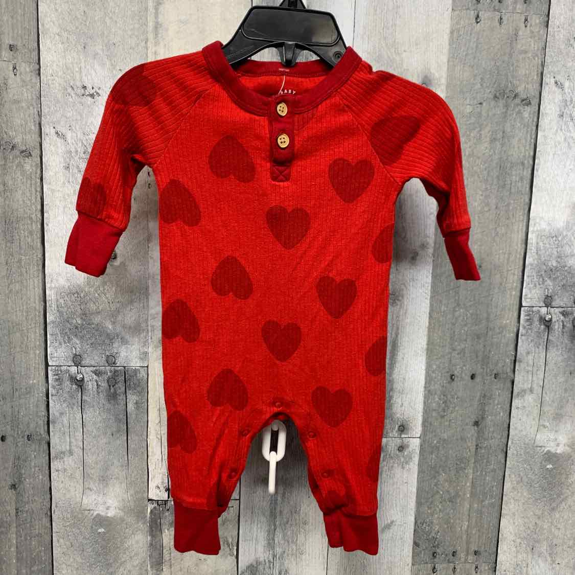 Size 0-3 Months Red Print Cat & Jack Romper