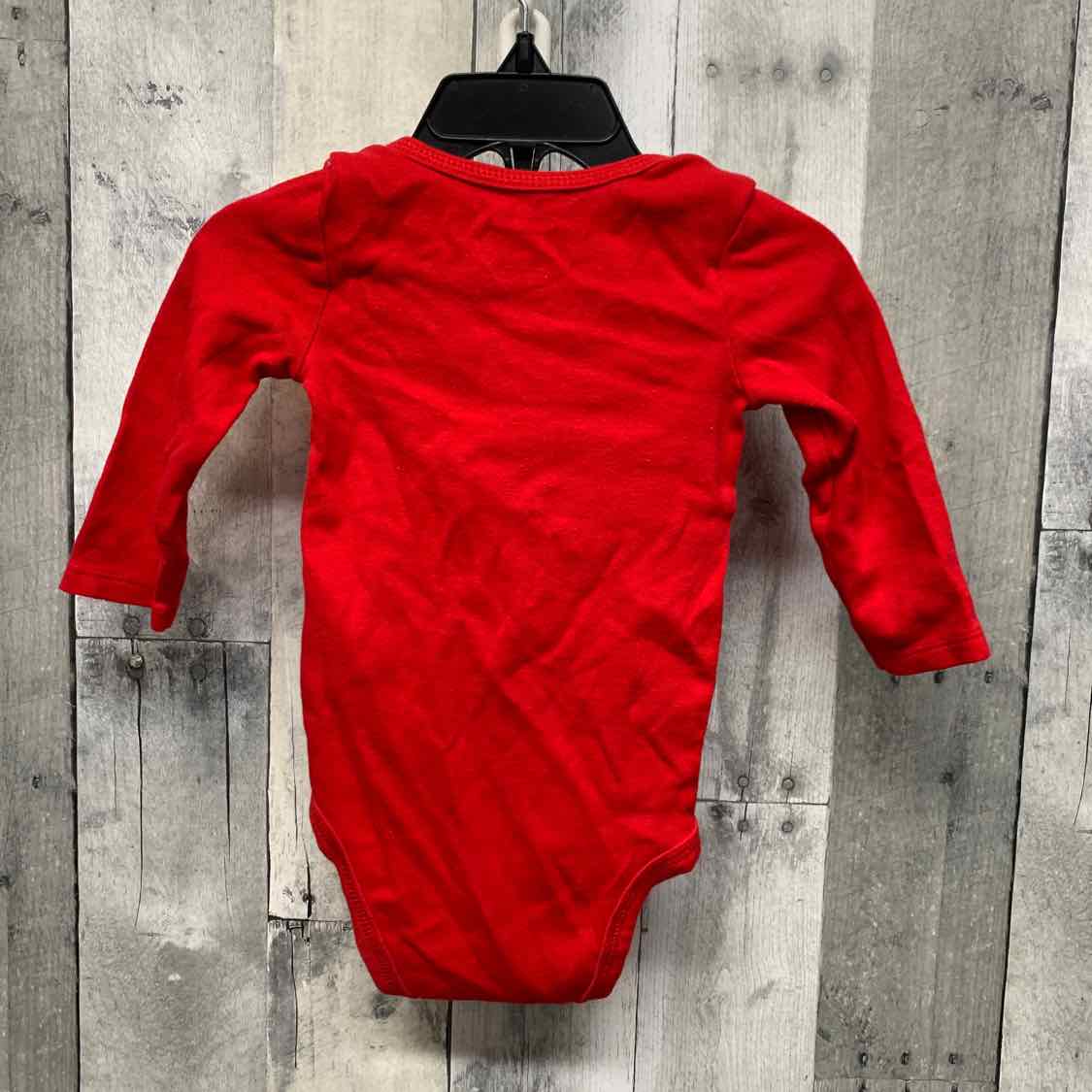 Size 9 Months Red Graphic Just One You Bodysuit