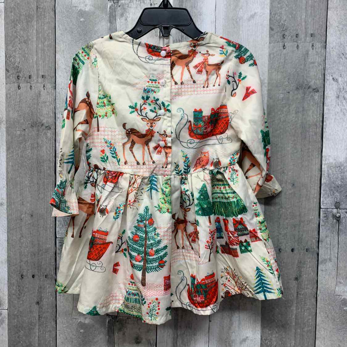 Size 12-18 Months Tan Print Boutique Brand Dress