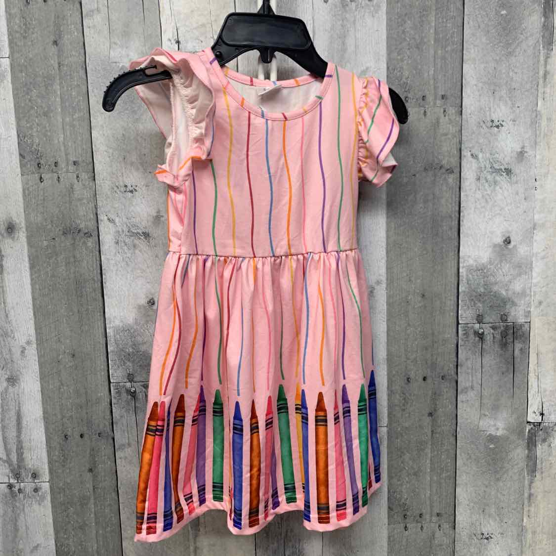 Size 4/5 Pink Graphic Boutique Brand Dress